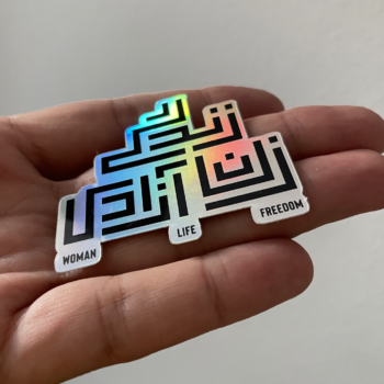 WLF-Stickers-Holo Golnar Katrahmani zan zendegi azadi