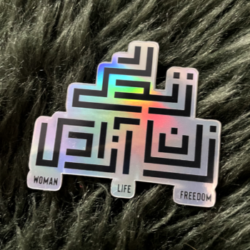 WLF-Stickers-Holo Golnar Katrahmani zan zendegi azadi